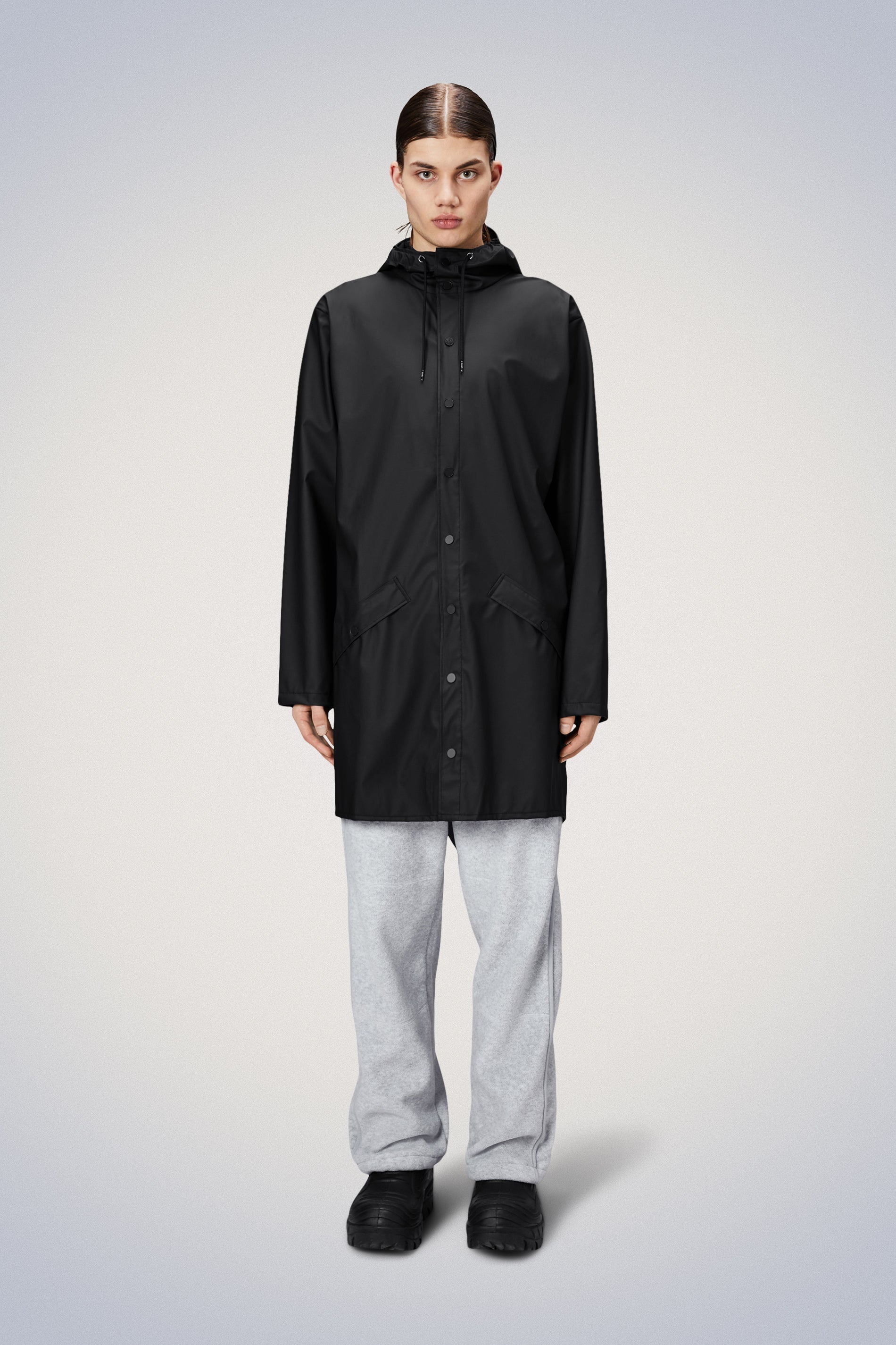 Rains® (レインズ) Blackの Long Jacket - Blackをショッピング｜税込 ...